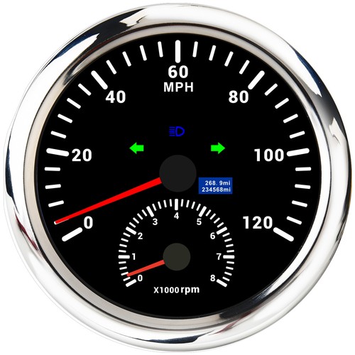 Tachimetro gps 110mm 120mph - gps,